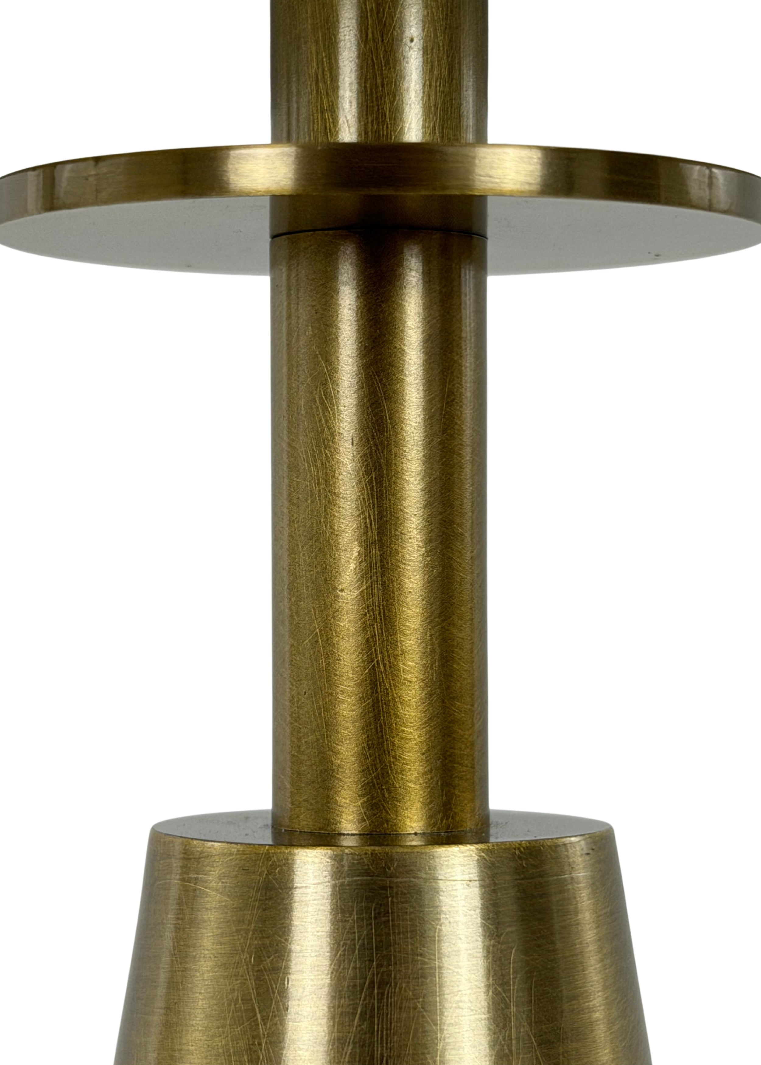 Close-up of Alden Table Lamp in aged brass finish