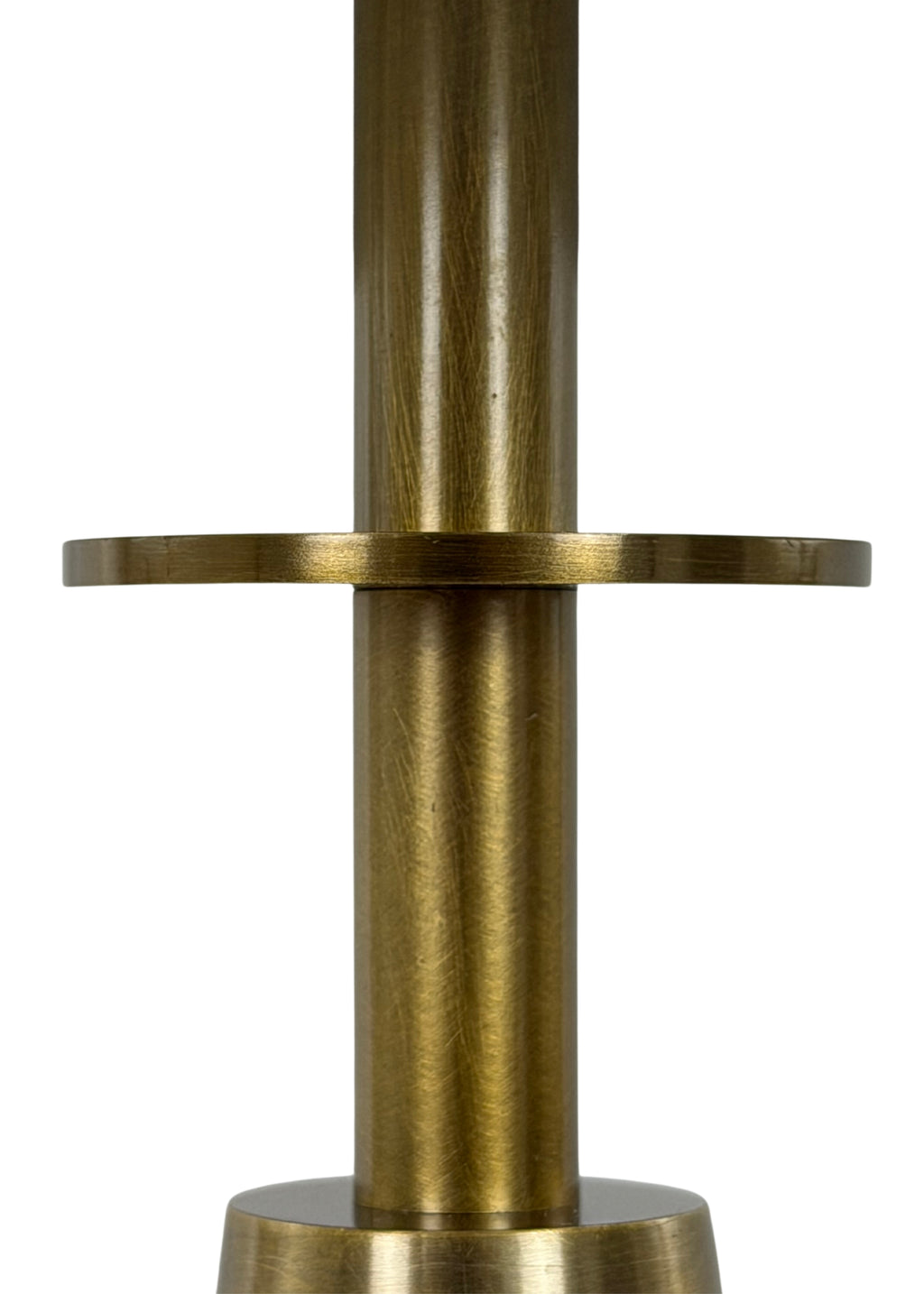 Close-up of Alden Table Lamp in aged brass finish