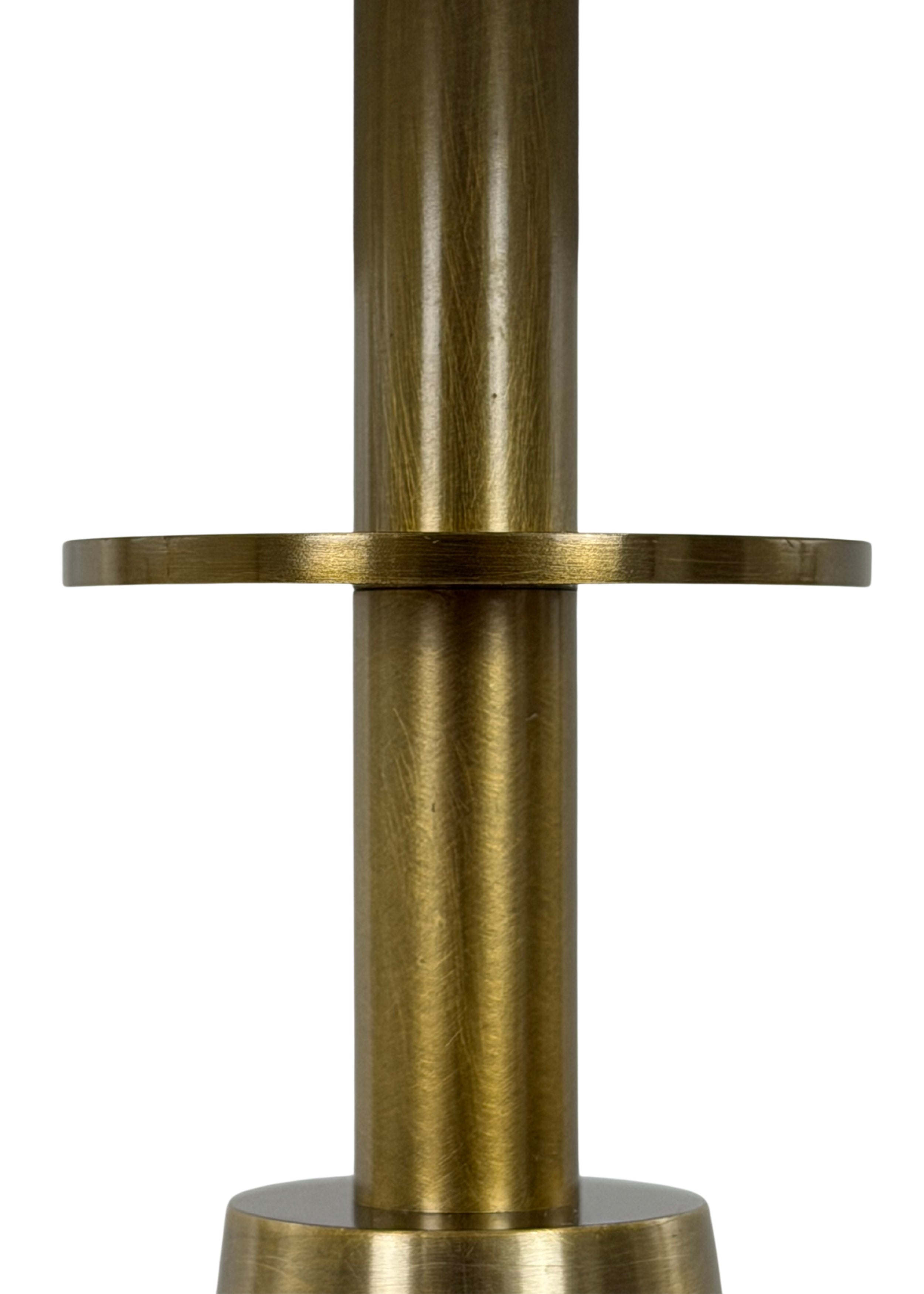 Close-up of Alden Table Lamp in aged brass finish
