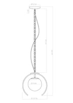 Halo Pendant dimensions