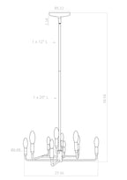 Mercer Chandelier dimensions