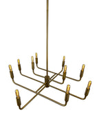 Top view of Mercer Chandelier showing balanced ten-light arrangement