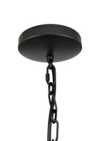 Monolith Chandelier showing canopy and chain