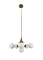 Full view of Orion Chandelier with six-light radial design